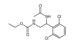 [2-Acetylamino-2-(2,6-dichloro-phenyl)-ethyl]-carbamic acid ethyl ester Structure