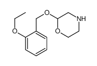 2-[(2-ethoxyphenyl)methoxy]morpholine Structure