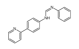 N-phenyl-N'-(4-pyridin-2-ylphenyl)methanimidamide Structure