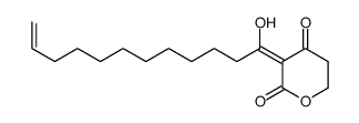 3-(1-hydroxydodec-11-enylidene)oxane-2,4-dione Structure