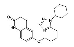 6-[4-(1-cyclohexyltetrazol-5-yl)butoxy]-3,4-dihydro-1H-quinolin-2-one结构式