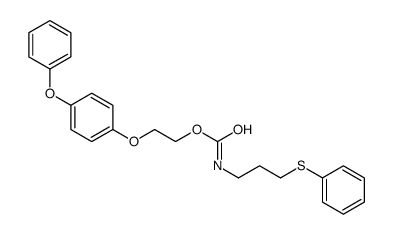 2-(4-phenoxyphenoxy)ethyl N-(3-phenylsulfanylpropyl)carbamate Structure