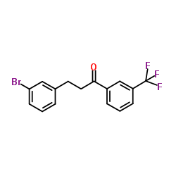 3-(3-Bromophenyl)-1-[3-(trifluoromethyl)phenyl]-1-propanone Structure