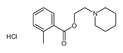 2-piperidin-1-ylethyl 2-methylbenzoate,hydrochloride结构式