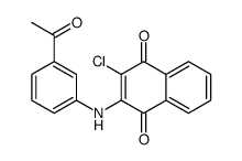 2-(3-acetylanilino)-3-chloronaphthalene-1,4-dione结构式
