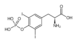 (S)-2-AMINO-3-(3,5-DIIODO-4-(PHOSPHONOOXY)PHENYL)PROPANOIC ACID structure
