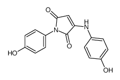 3-(4-hydroxyanilino)-1-(4-hydroxyphenyl)pyrrole-2,5-dione结构式