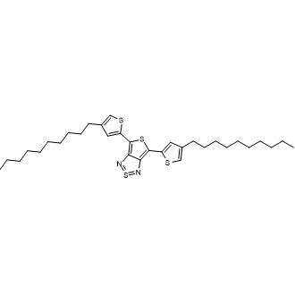 Thieno[3,4-c][1,2,5]thiadiazole-2-SIV, 4,6-bis(4-decyl-2-thienyl)- Structure