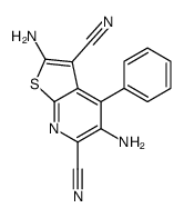 2,5-diamino-4-phenylthieno[2,3-b]pyridine-3,6-dicarbonitrile结构式