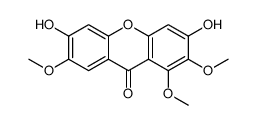 3,6-二羟基-1,2,7-三甲氧基呫吨酮结构式