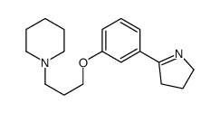 1-[3-[3-(3,4-dihydro-2H-pyrrol-5-yl)phenoxy]propyl]piperidine Structure