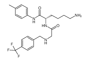 (s)-6-amino-2-[2-(4-trifluoromethyl-benzylamino)-acetylamino]-hexanoic acid p-tolylamide Structure