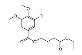 (4-ethoxy-4-oxobutyl) 3,4,5-trimethoxybenzoate结构式