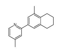 4-methyl-2-(4-methyl-5,6,7,8-tetrahydronaphthalen-2-yl)pyridine Structure