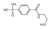 [4-(2-aminoethylcarbamoyl)phenyl]phosphonic acid结构式