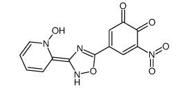 5-[3-(1-hydroxypyridin-2-ylidene)-1,2,4-oxadiazol-5-yl]-3-nitrocyclohexa-3,5-diene-1,2-dione Structure