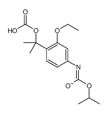 2-[2-ethoxy-4-(propan-2-yloxycarbonylamino)phenyl]propan-2-yl carbonate结构式