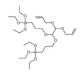 9-[di(allyloxy)methyl]-4,4,14,14-tetraethoxy-3,8,10,15-tetraoxa-4,14-disilaheptadecane结构式
