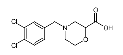 2-Morpholinecarboxylic acid, 4-[(3,4-dichlorophenyl)methyl] Structure