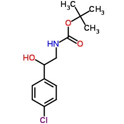 N-Boc-2-(4-chlorophenyl)-2-hydroxyethanamine structure