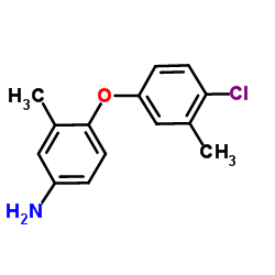 4-(4-Chloro-3-methylphenoxy)-3-methylaniline结构式