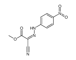 methyl 2-cyano-2-[(4-nitrophenyl)hydrazinylidene]acetate结构式