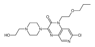 7-chloro-3-[4-(2-hydroxyethyl)piperazin-1-yl]-1-(2-propoxyethyl)pyrido[3,4-b]pyrazin-2(1H)-one Structure