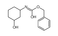 苄基(3-羟基环己基)氨基甲酸酯结构式