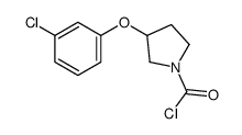 3-(3-chlorophenoxy)pyrrolidine-1-carbonyl chloride Structure