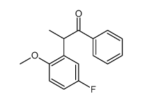 2-(5-fluoro-2-methoxyphenyl)-1-phenylpropan-1-one Structure