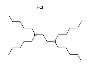 N,N,N',N'-Tetrapentyl-ethane-1,2-diamine; hydrochloride结构式