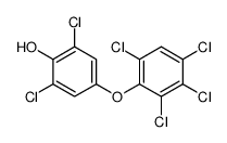 2,6-dichloro-4-(2,3,4,6-tetrachlorophenoxy)phenol结构式