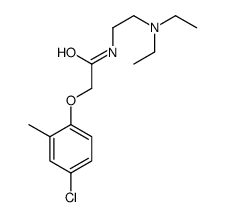 2-(4-chloro-2-methylphenoxy)-N-[2-(diethylamino)ethyl]acetamide结构式