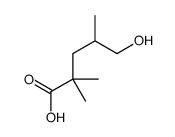 5-hydroxy-2,2,4-trimethylpentanoic acid Structure