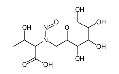 3-hydroxy-2-[nitroso-(3,4,5,6-tetrahydroxy-2-oxohexyl)amino]butanoic acid结构式