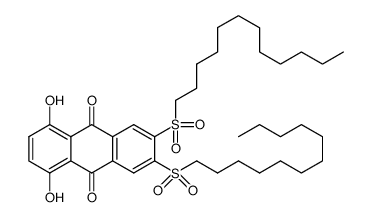 6,7-bis(dodecylsulfonyl)-1,4-dihydroxyanthraquinone结构式