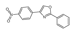 4-(4-硝基苯基)-2-苯基噁唑结构式