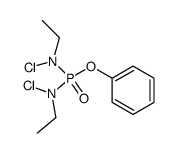 Phosphorsaeure-phenylester-di-(N-chlor-ethylamid) Structure