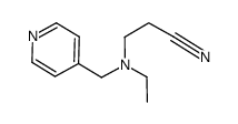 3-{N-ethyl-N-[(pyridine-4-yl)methyl]amino}propanenitrile结构式