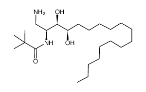 (1'S,2'R,3'R)-N-(1-aminomethyl-2,3-dihydroxyheptadecyl)-2,2-dimethylpropionamide Structure