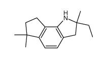 6,6-dimethylperhydrocyclopent[g]-2-methyl-2-ethylindoline结构式