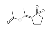 2-<1-(acetyloxy)ethylidene>-2,5-dihydrothiophene 1,1-dioxide Structure