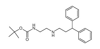 tert-butyl {2-[(3,3-diphenylpropyl)amino]ethyl}carbamate结构式