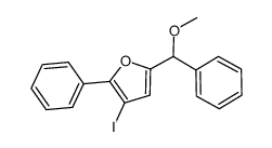 3-iodo-5-[methoxy(phenyl)methyl]-2-phenylfuran结构式