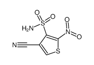 4-cyano-2-nitro-thiophene-3-sulfonic acid amide结构式