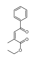 ethyl 2-methyl-4-oxo-4-phenylbut-2-enoate结构式