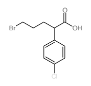 5-溴-2-(4-氯苯基)戊酸结构式