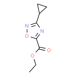 Ethyl 3-cyclopropyl-1,2,4-oxadiazole-5-carboxylate structure