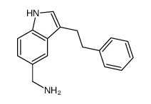 [3-(2-phenylethyl)-1H-indol-5-yl]methanamine Structure