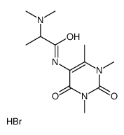 2-(dimethylamino)-N-(1,3,4-trimethyl-2,6-dioxopyrimidin-5-yl)propanamide,hydrobromide结构式